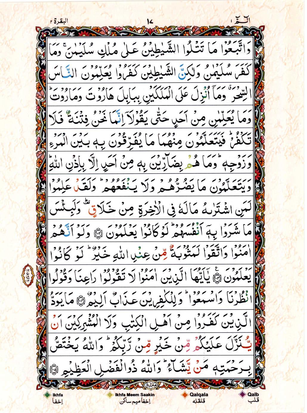 Reading Al Quran 15 Lines Part / Chapter / Siparah 1 Page 17