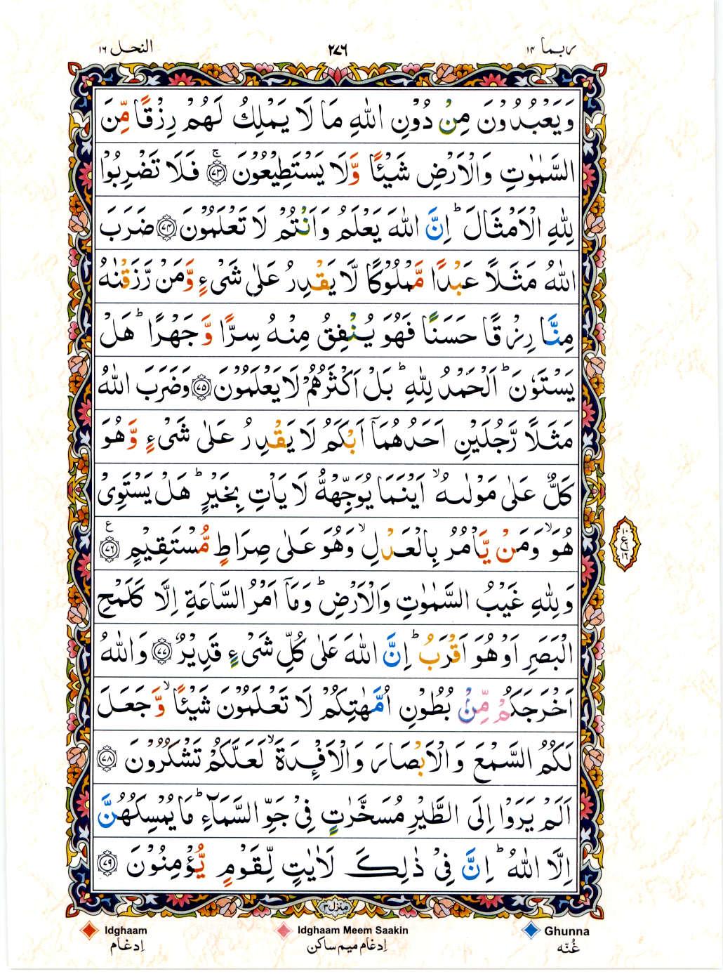 Reading Al Quran 15 Lines Part / Chapter / Siparah 14 Page 276