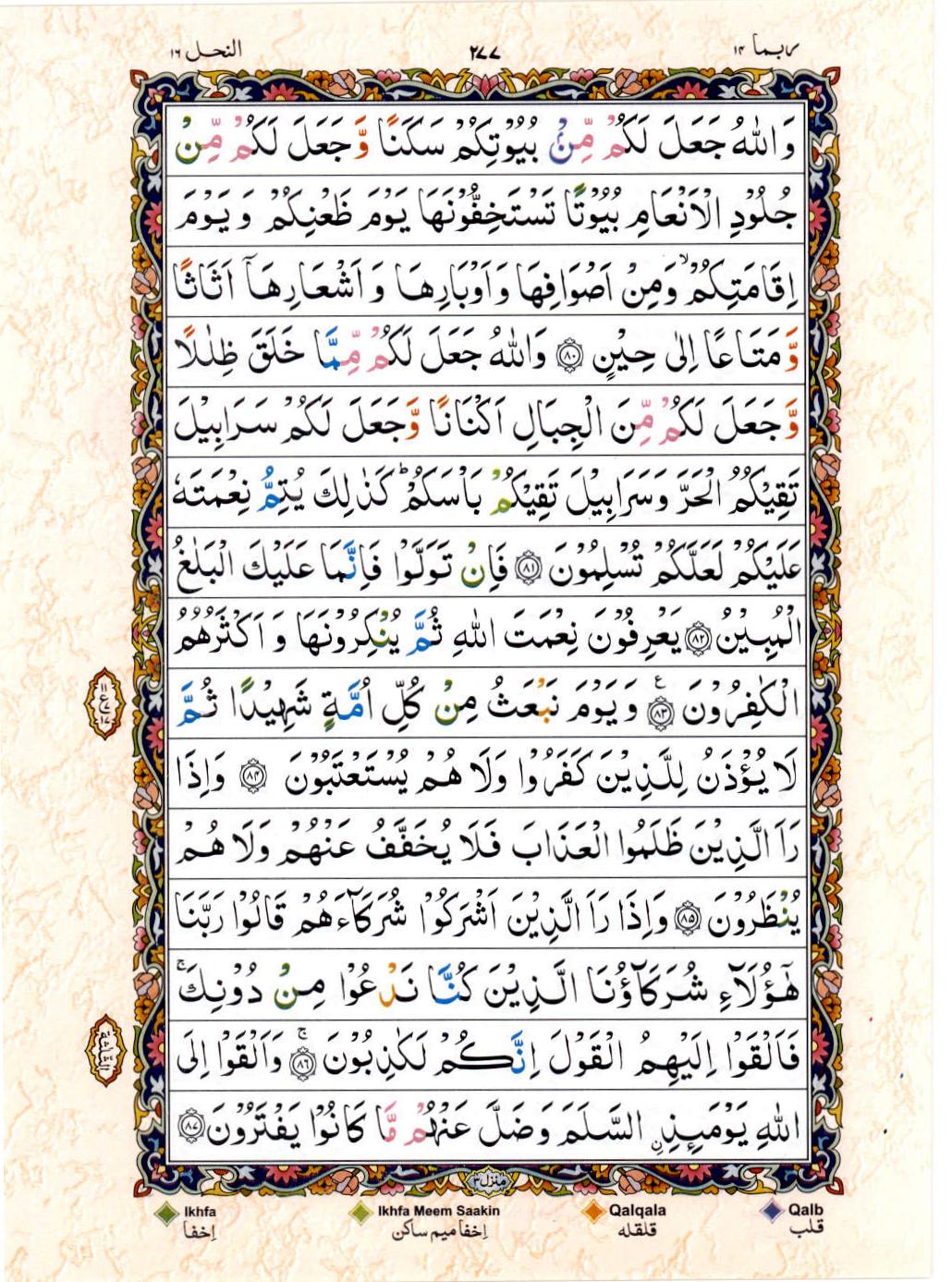 Reading Al Quran 15 Lines Part / Chapter / Siparah 14 Page 277