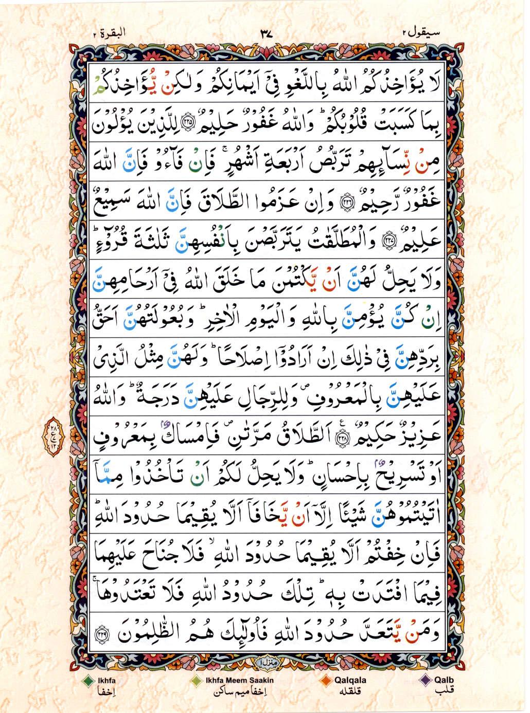 Reading Al Quran 15 Lines Part / Chapter / Siparah 2 Page 37