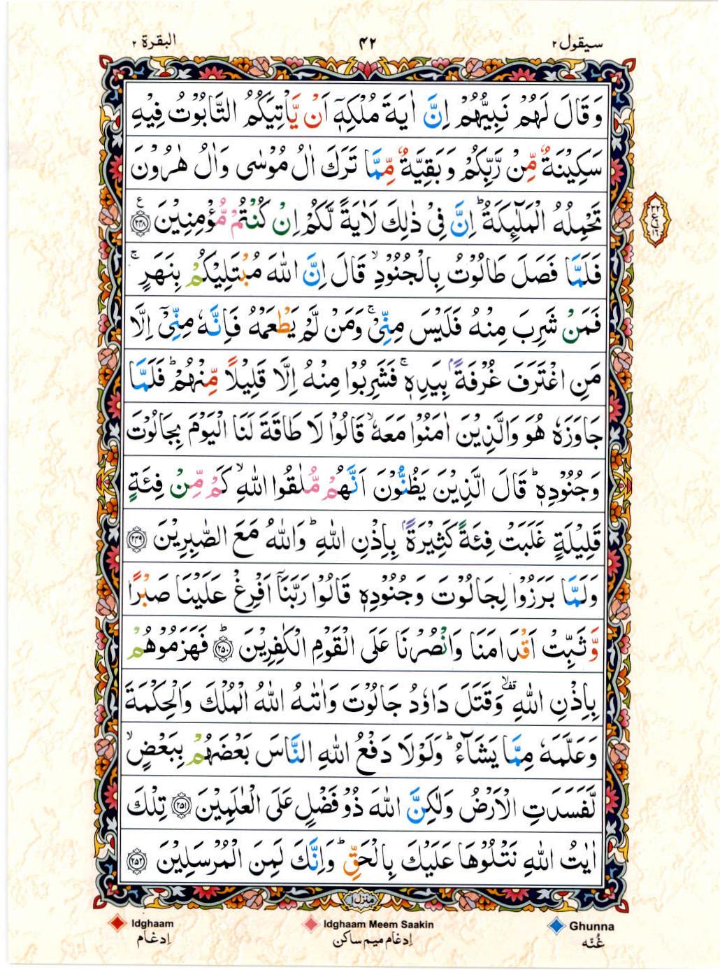 Reading Al Quran 15 Lines Part / Chapter / Siparah 2 Page 42