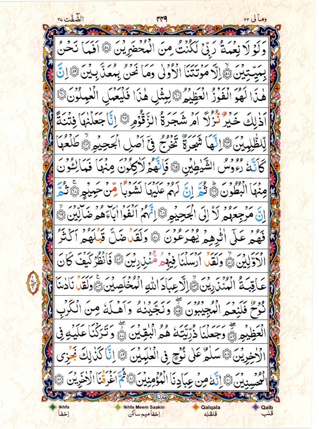 Reading Al Quran 15 Lines Part / Chapter / Siparah 23 Page 449