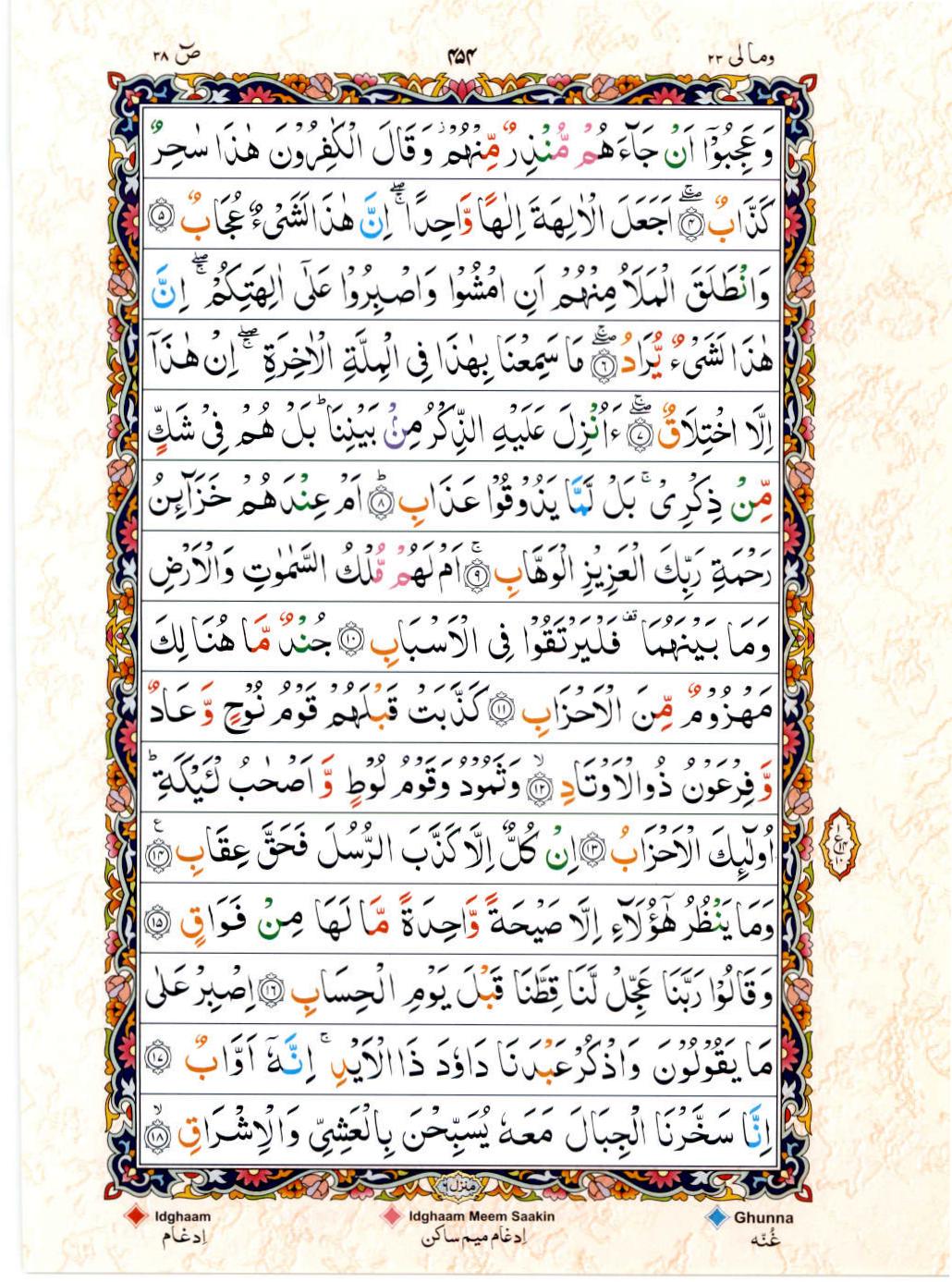 Reading Al Quran 15 Lines Part / Chapter / Siparah 23 Page 454