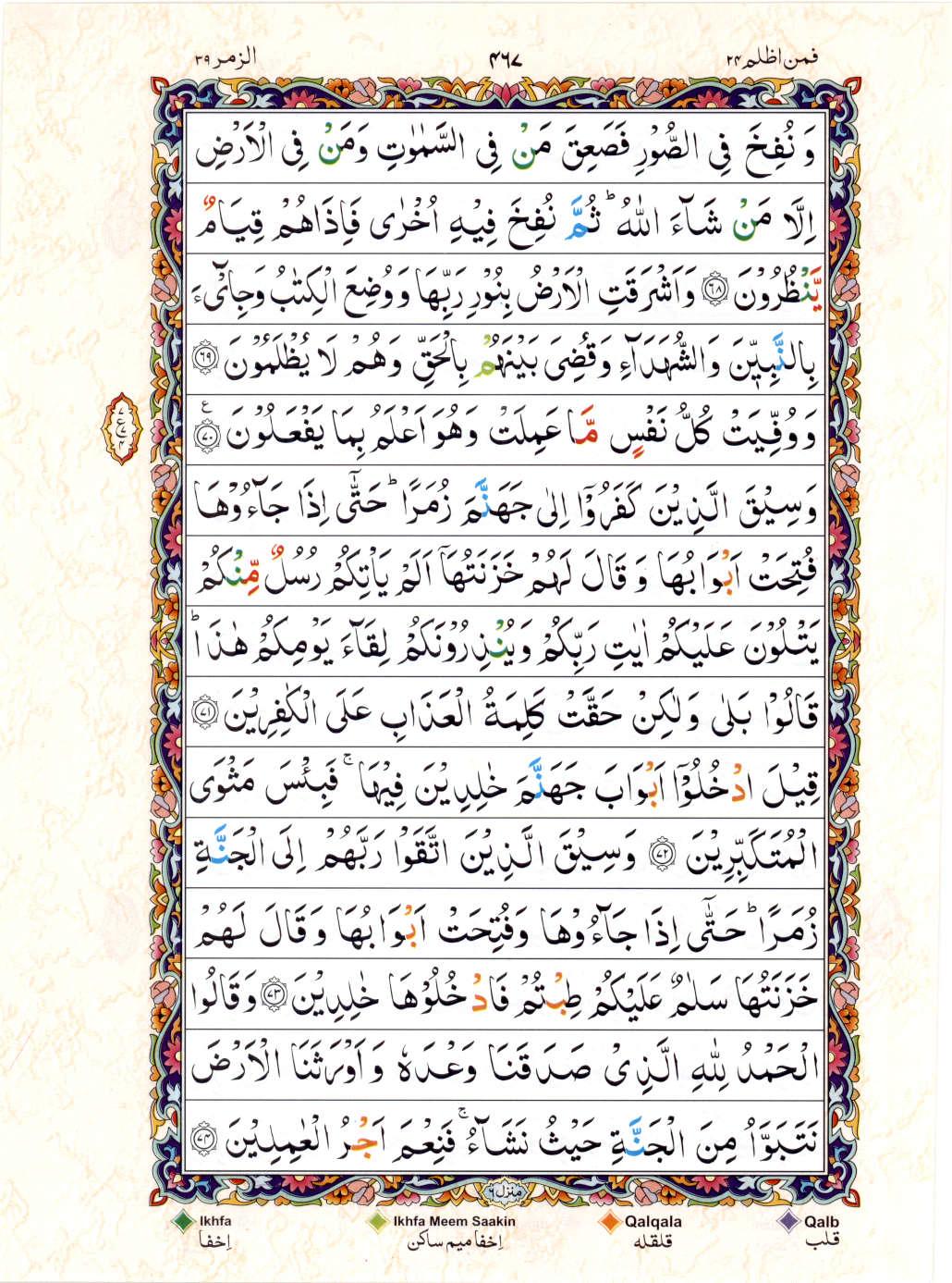 Reading Al Quran 15 Lines Part / Chapter / Siparah 24 Page 467