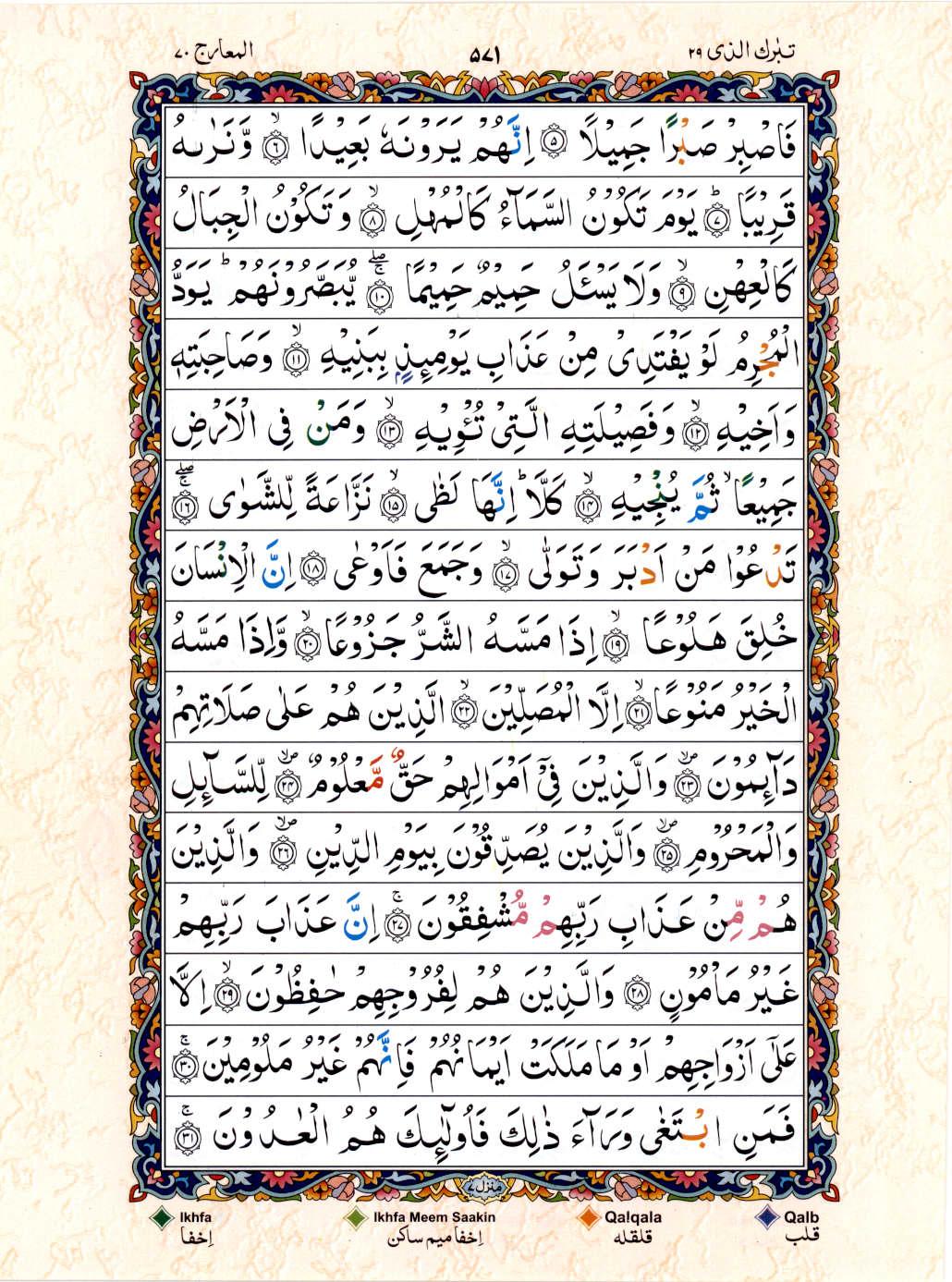 Reading Al Quran 15 Lines Part / Chapter / Siparah 29 Page 571