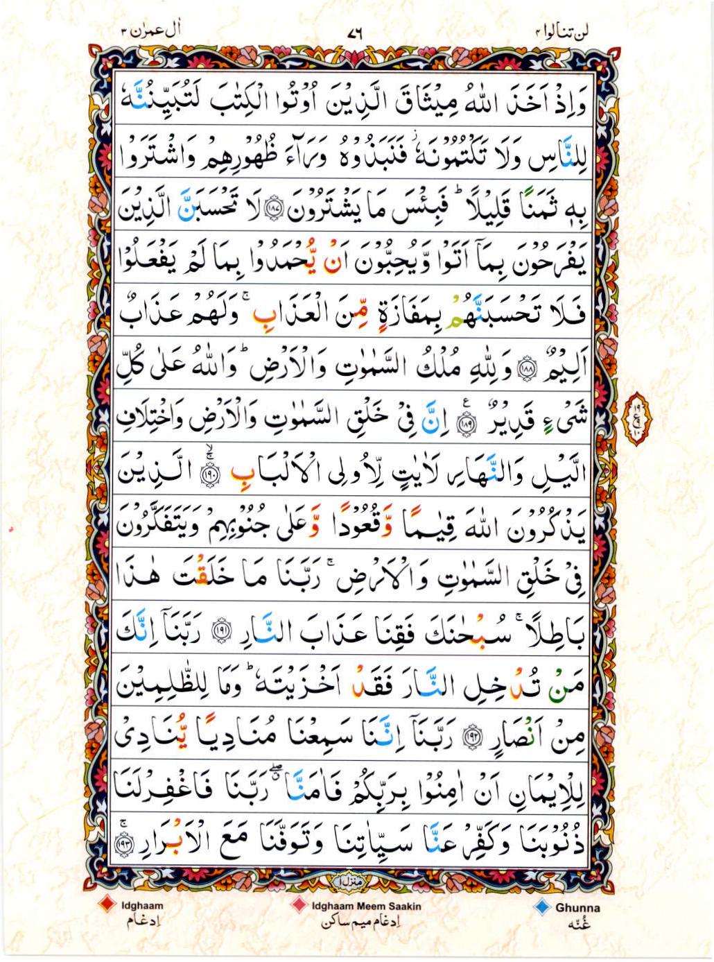 Reading Al Quran 15 Lines Part / Chapter / Siparah 4 Page 76