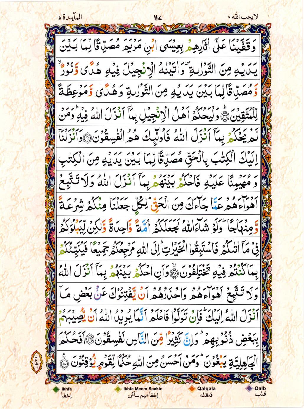 Reading Al Quran 15 Lines Part / Chapter / Siparah 6 Page 117