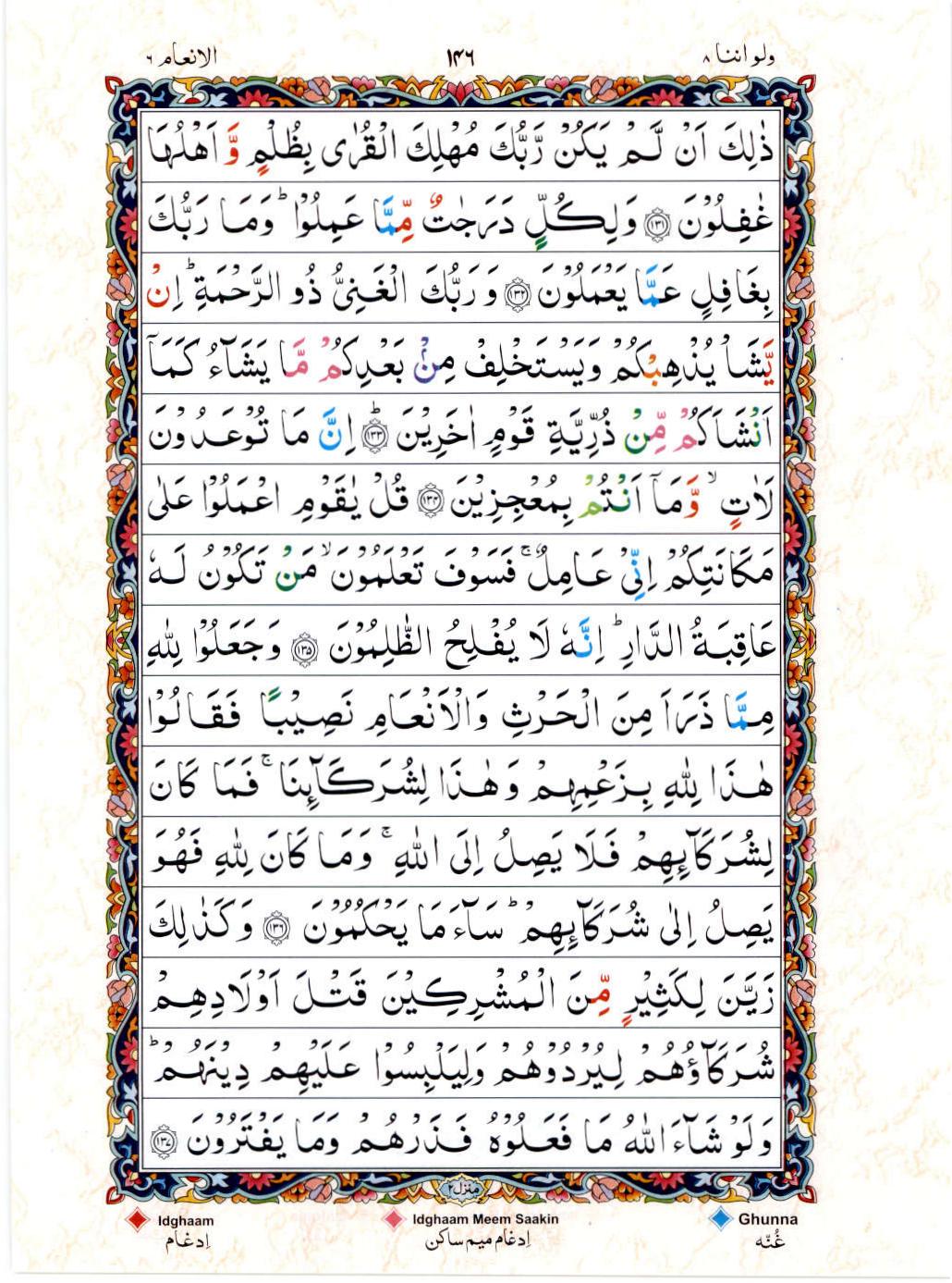 Reading Al Quran 15 Lines Part / Chapter / Siparah 8 Page 146