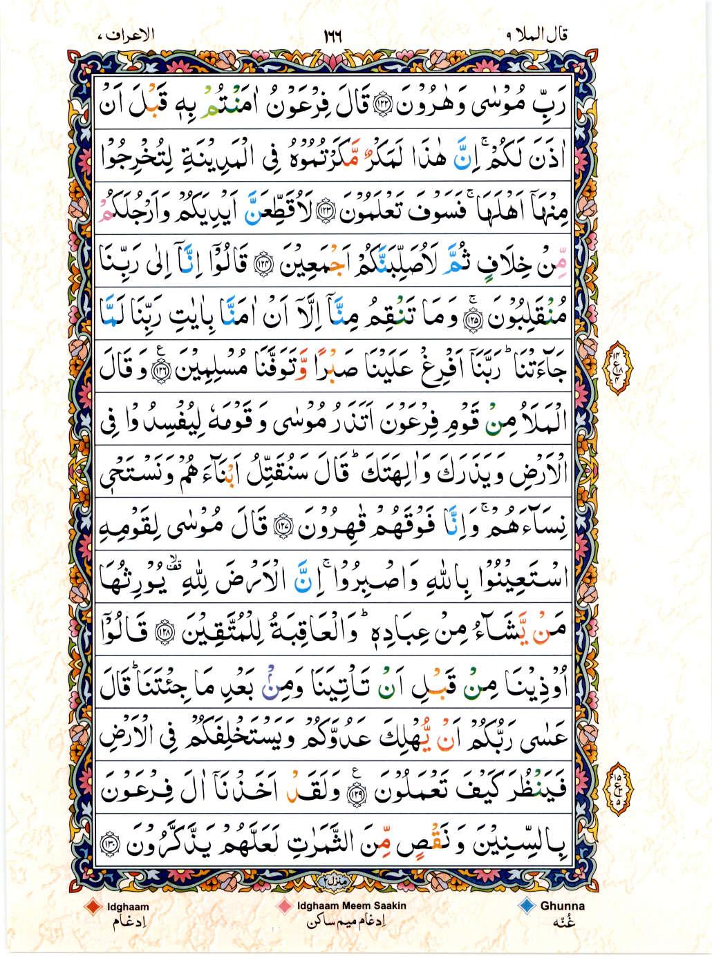 Reading Al Quran 15 Lines Part / Chapter / Siparah 9 Page 166
