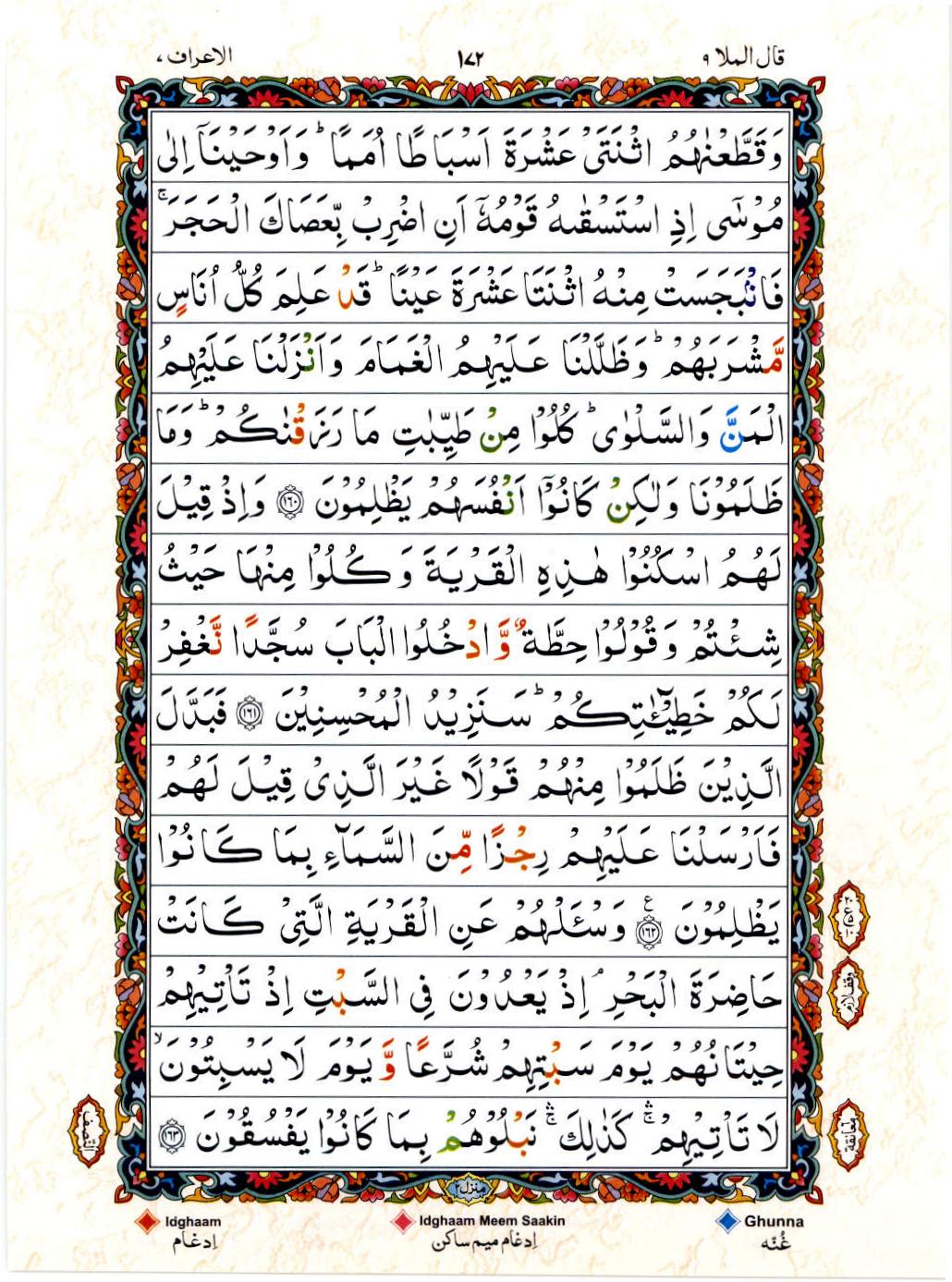Reading Al Quran 15 Lines Part / Chapter / Siparah 9 Page 172