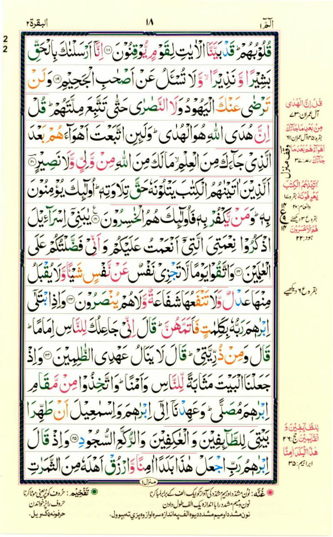 Reading Al Quran Part / Chapter / Siparah 1 Page 18