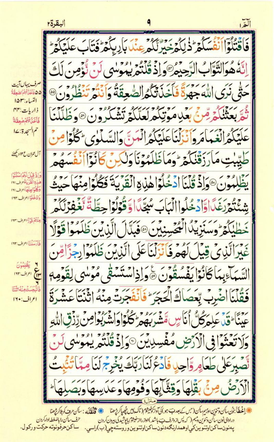 Reading Al Quran Part / Chapter / Siparah 1 Page 9