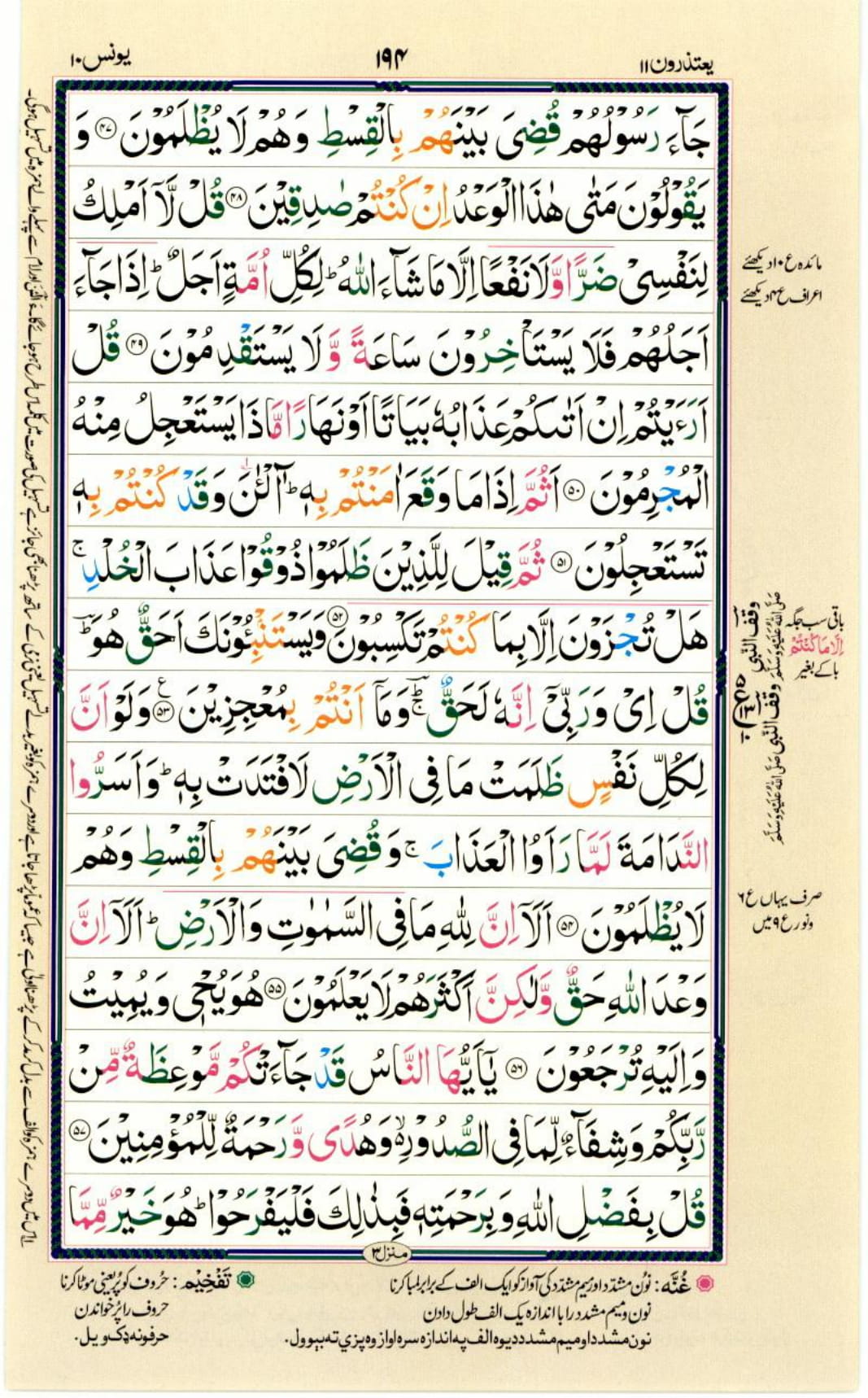 Reading Al Quran Part / Chapter / Siparah 11 Page 194