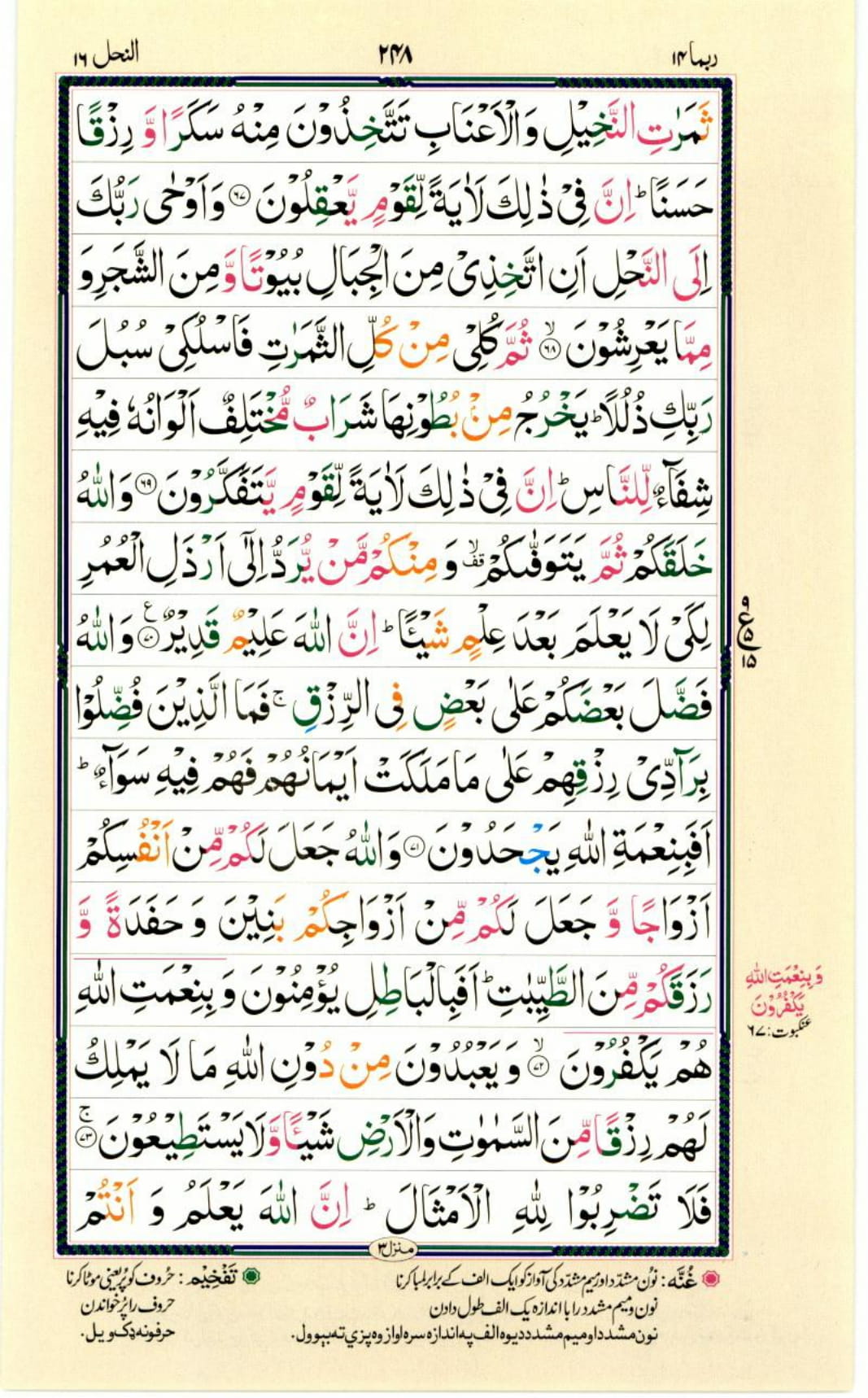 Reading Al Quran Part / Chapter / Siparah 14 Page 248