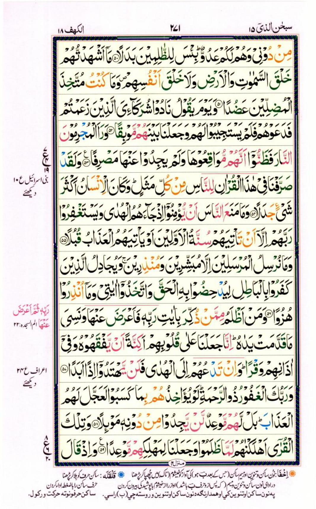 Reading Al Quran Part / Chapter / Siparah 15 Page 271
