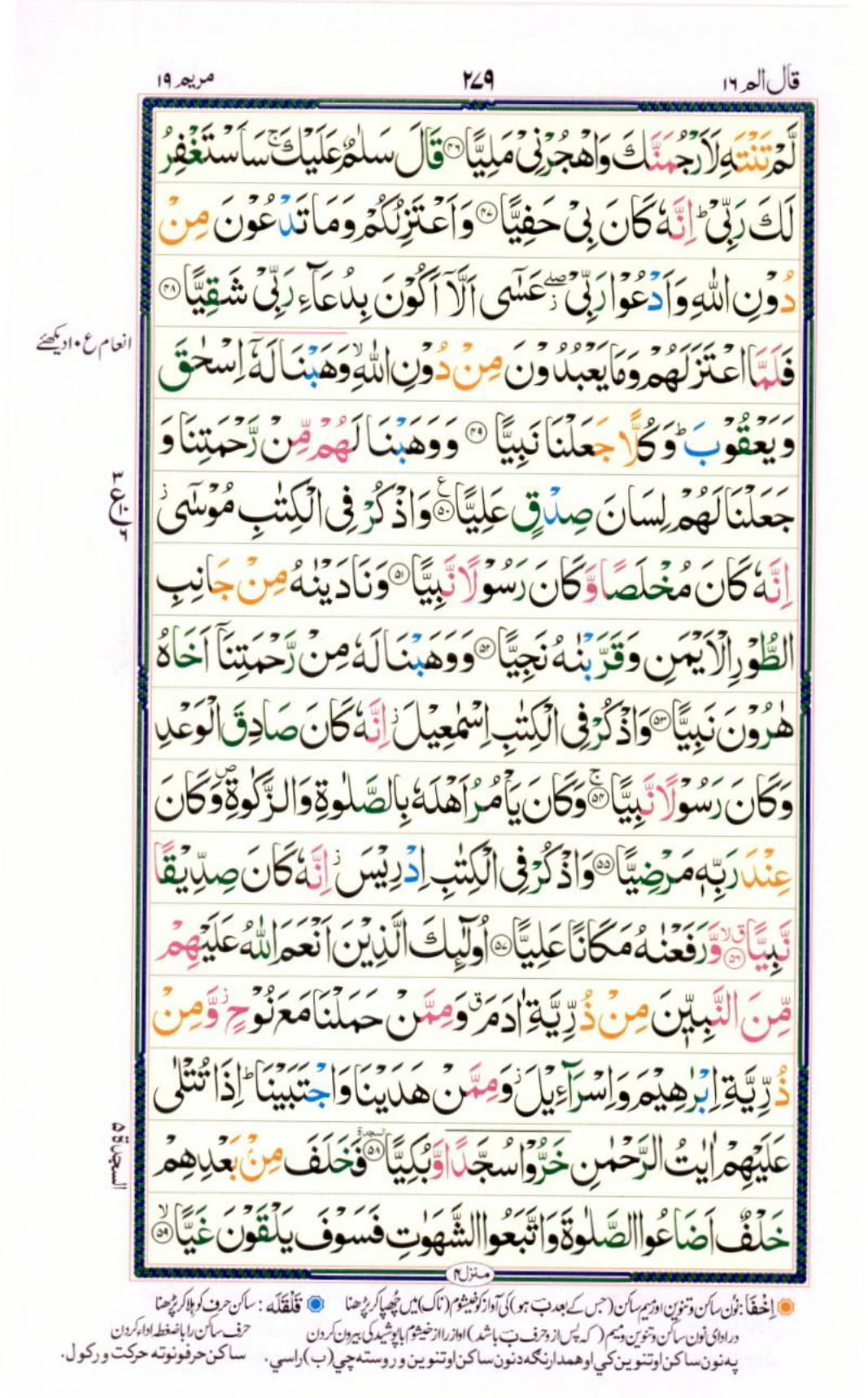 Reading Al Quran Part / Chapter / Siparah 16 Page 279