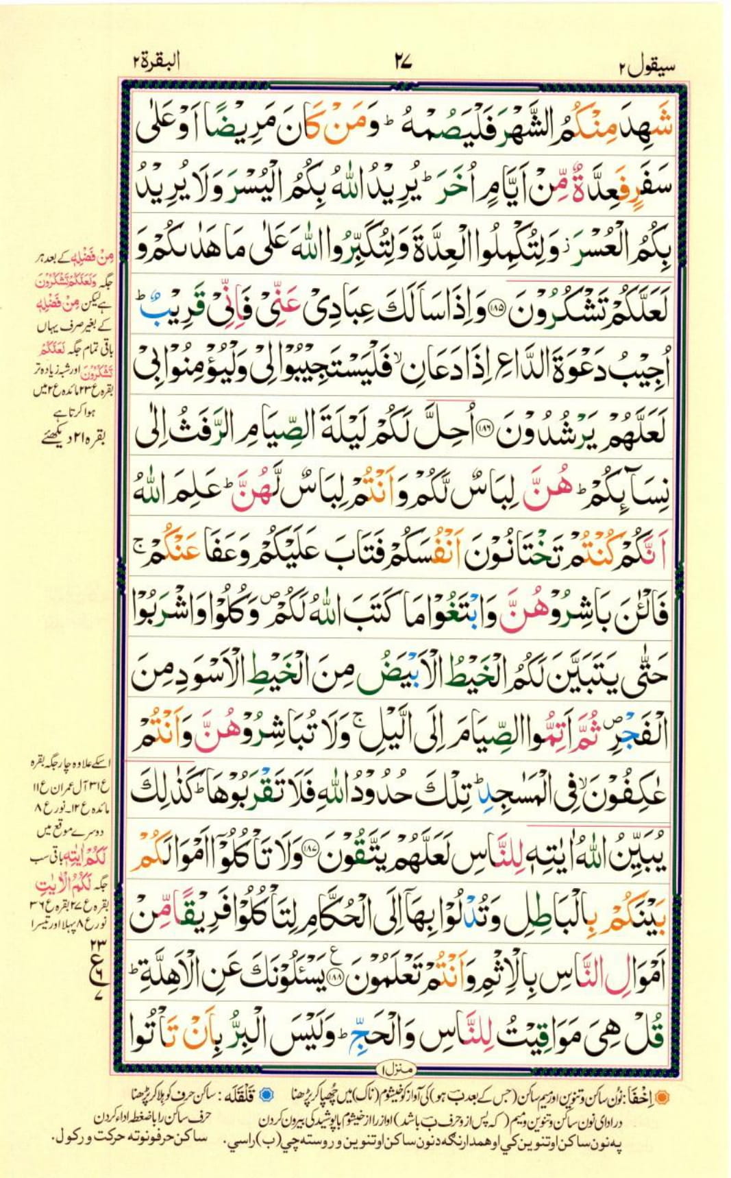 Reading Al Quran Part / Chapter / Siparah 2 Page 27