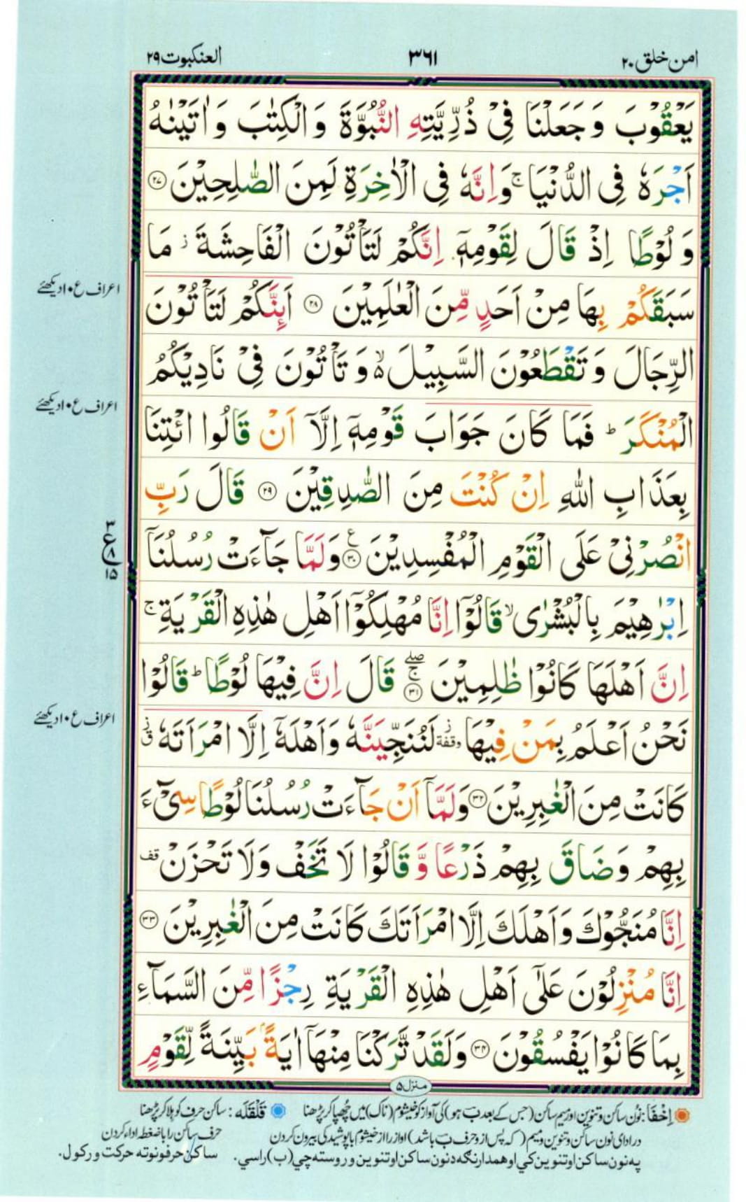 Reading Al Quran Part / Chapter / Siparah 20 Page 361