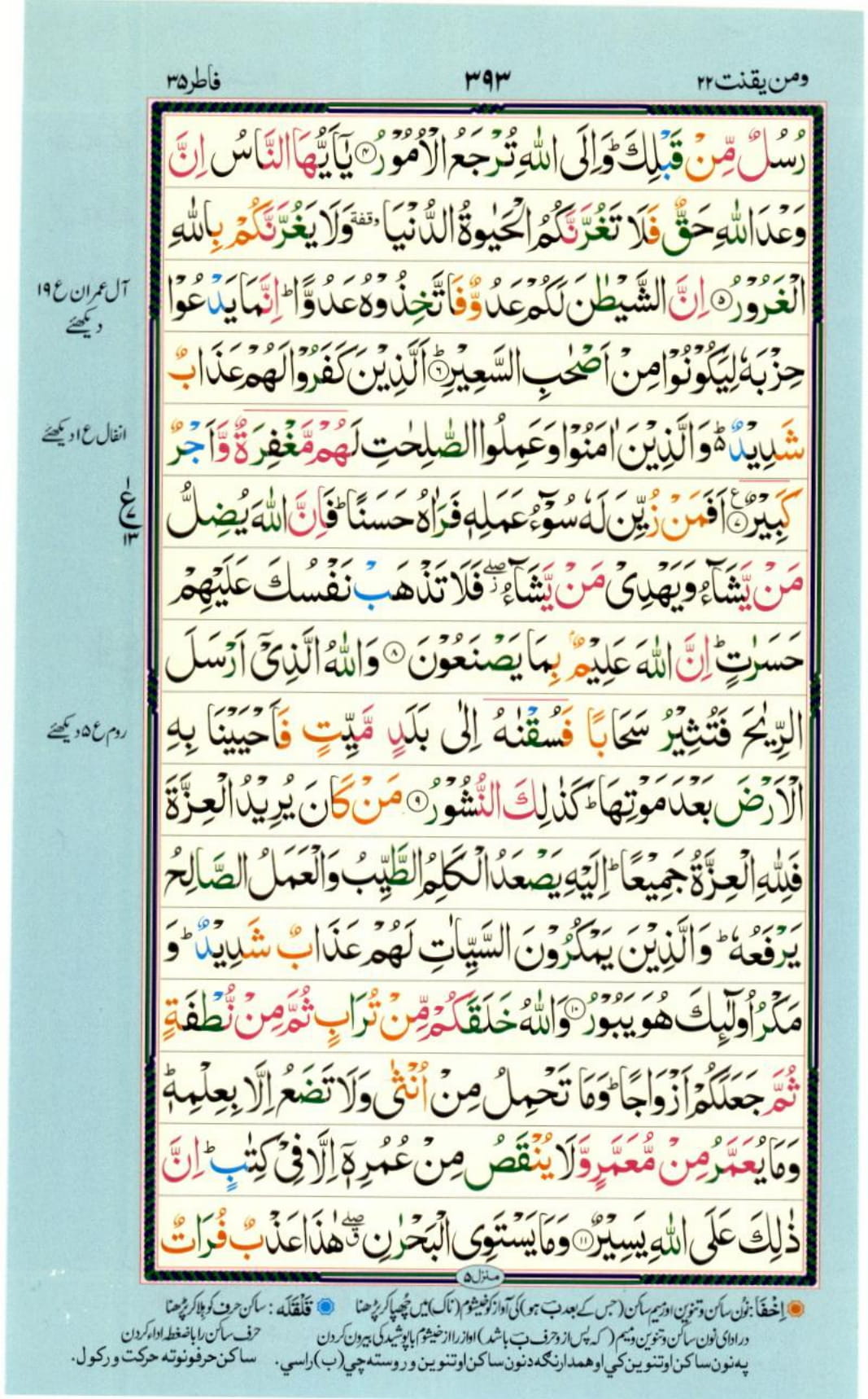 Reading Al Quran Part / Chapter / Siparah 22 Page 393