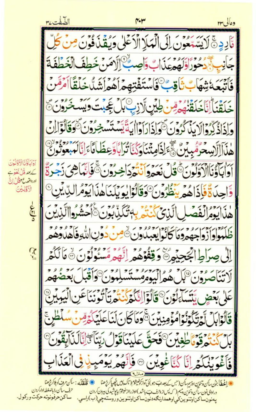 Reading Al Quran Part / Chapter / Siparah 23 Page 403