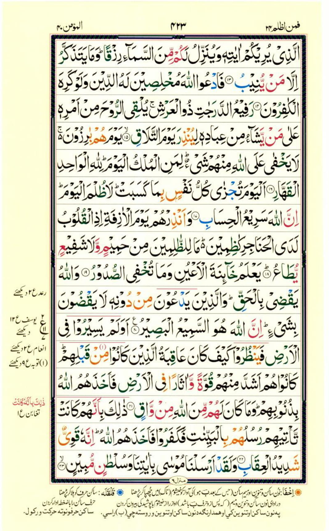 Reading Al Quran Part / Chapter / Siparah 24 Page 423