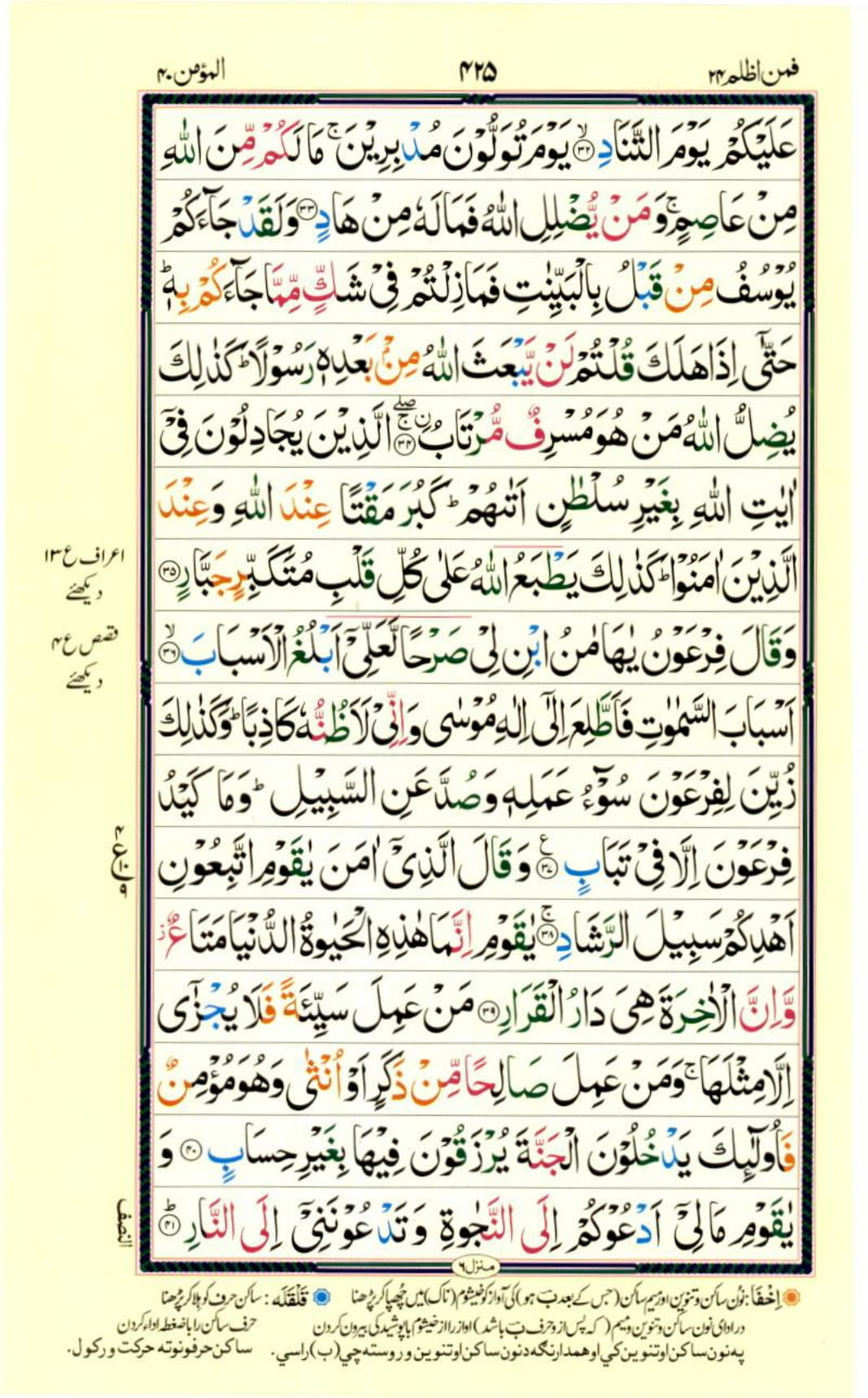 Reading Al Quran Part / Chapter / Siparah 24 Page 425