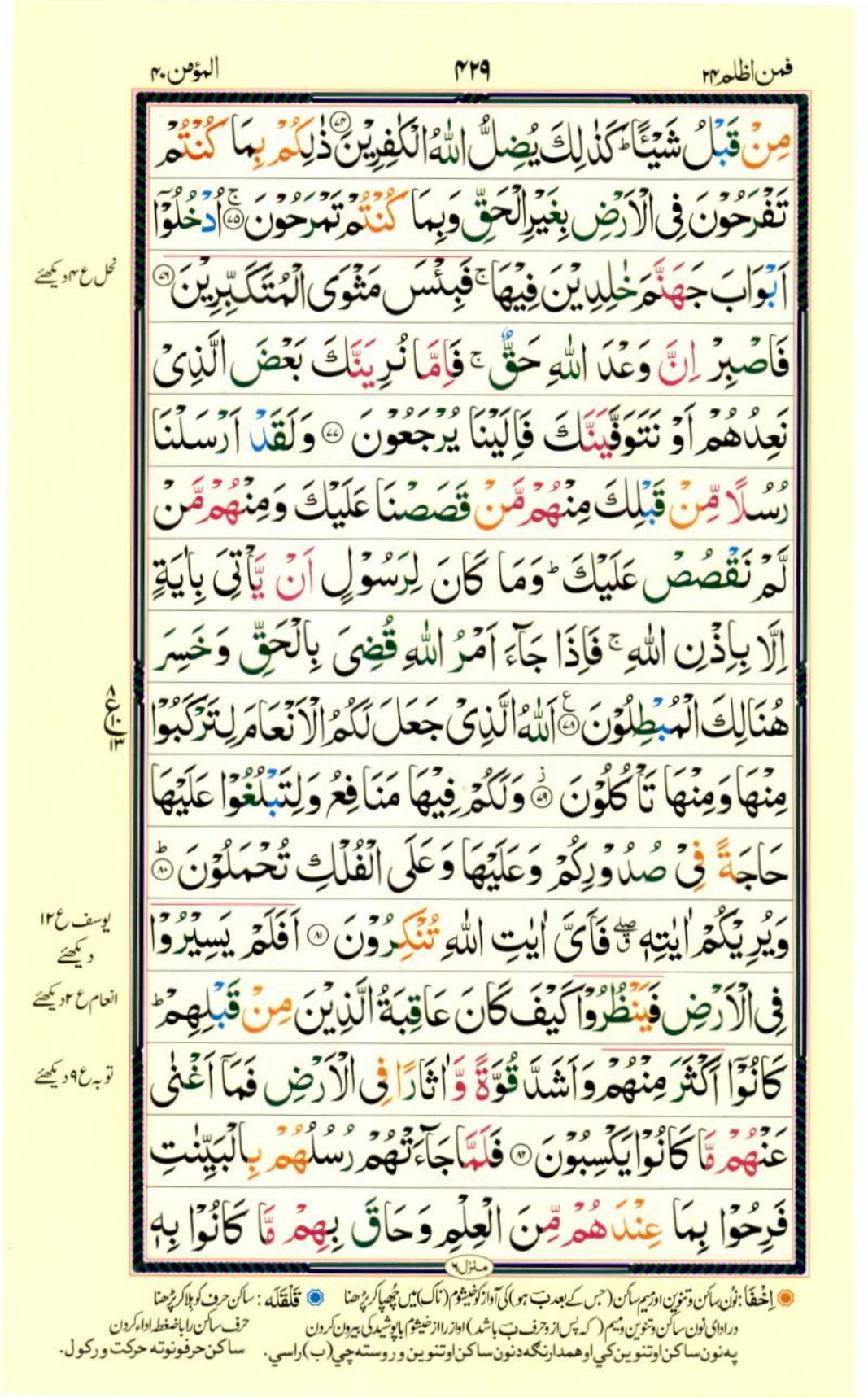 Reading Al Quran Part / Chapter / Siparah 24 Page 429