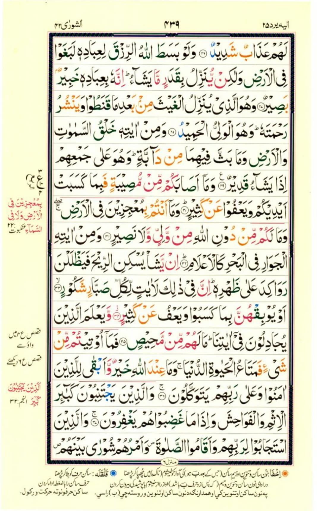 Reading Al Quran Part / Chapter / Siparah 25 Page 439