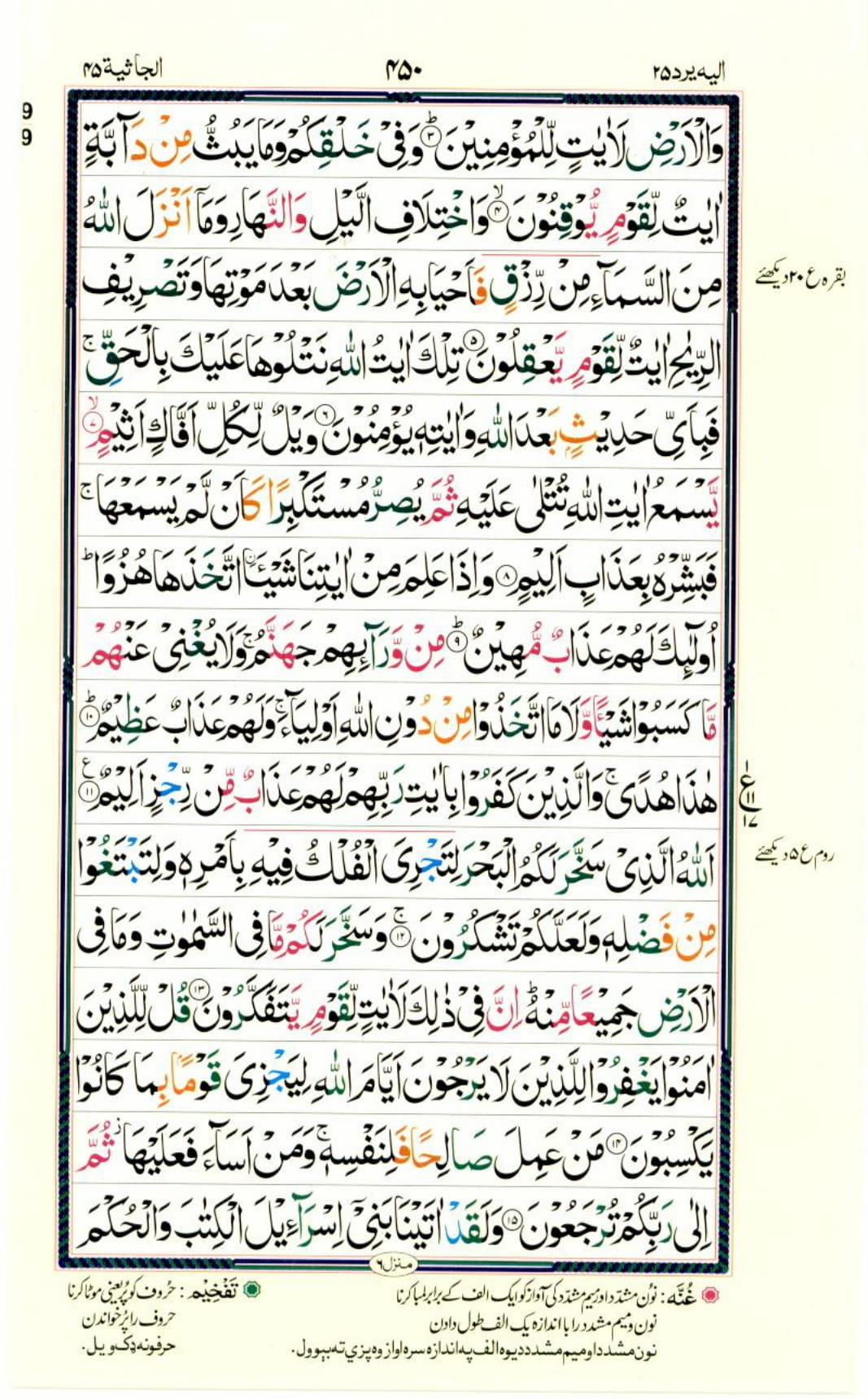 Reading Al Quran Part / Chapter / Siparah 25 Page 450