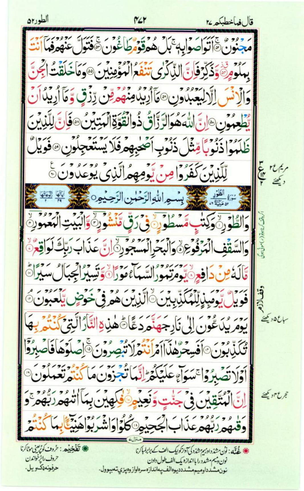 Reading Al Quran Part / Chapter / Siparah 27 Page 472