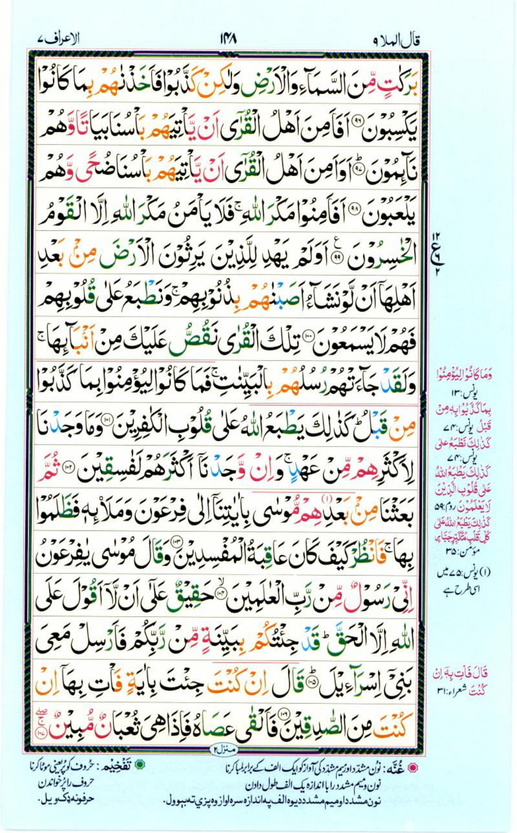 Reading Al Quran Part / Chapter / Siparah 9 Page 148